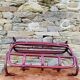 Antique curved wooden wall coat rack