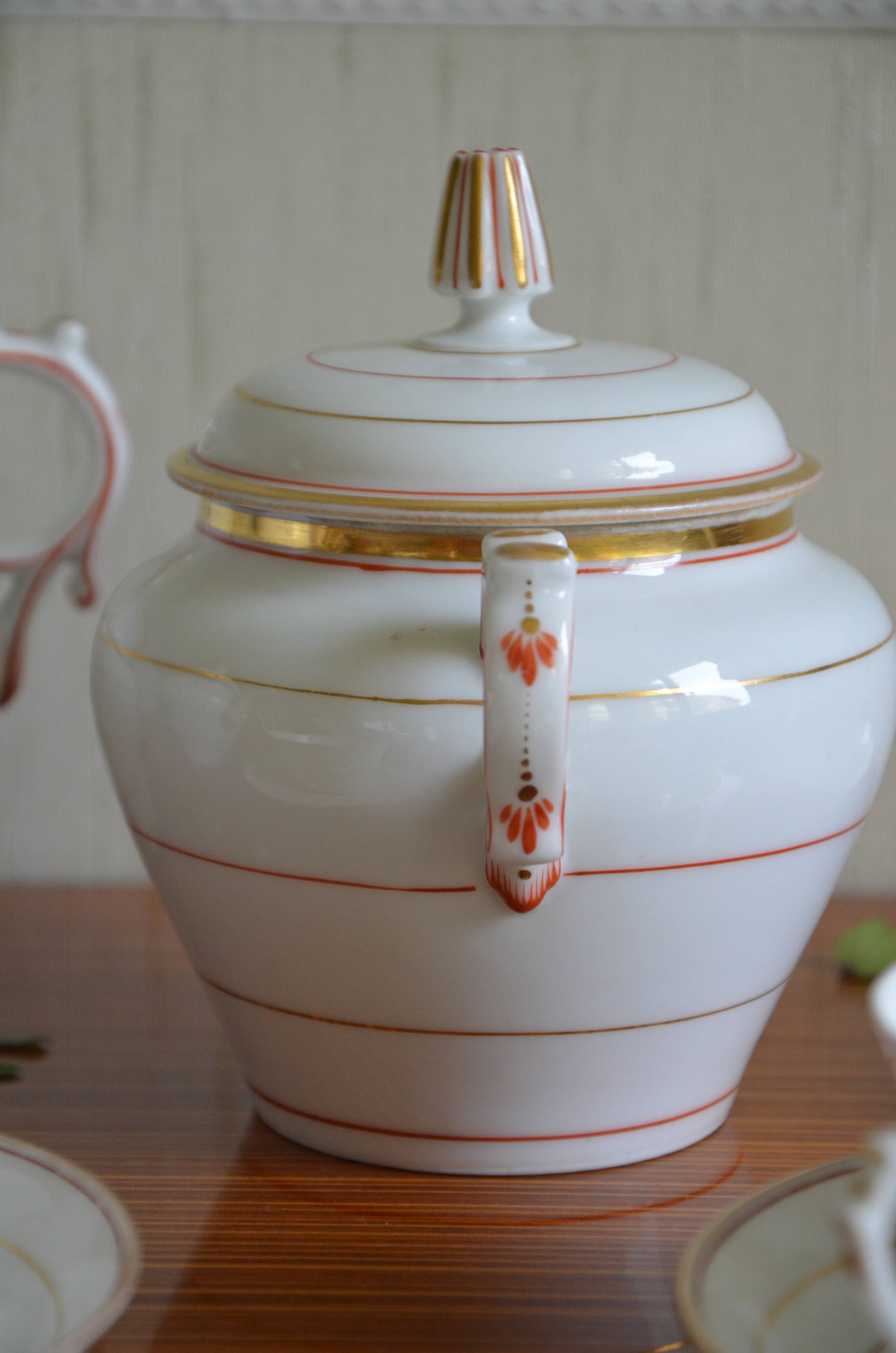 Fine porcelain tea set