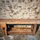 Antique French carpenter's workbench in oak and beech, circa 1900