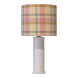 Vintage Italian ceramic table lamp with custom lampshade