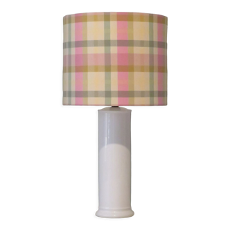 Lampe de table vintage italienne en céramique avec abat-jour sur mesure