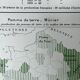 Double map plan France Agriculture Livestock 55.5x37.5cm