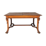 Art nouveau 1900 oak coffee table