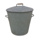 Bassine en zinc et son trépied