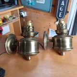 Wall lamp in oil lamp style