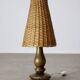 Vintage Italian Wicker Table Lamp
