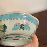 Coupe Plate Empty Pocket Family Rose Celadon Porcelain Peranakan Qing