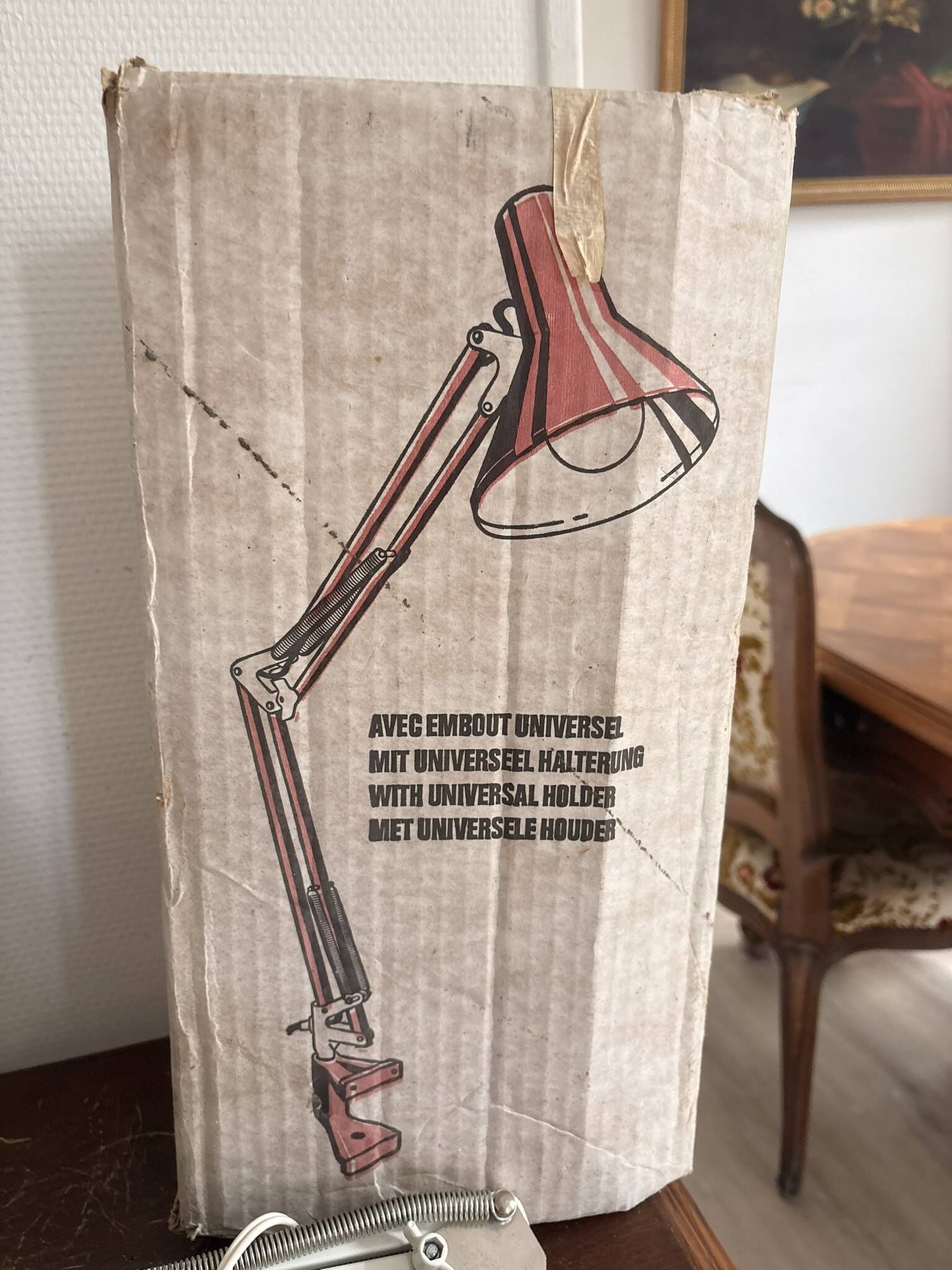 Ancien Lampe Articulée Architecte Ledu Suède Marque New Old Stock NOS