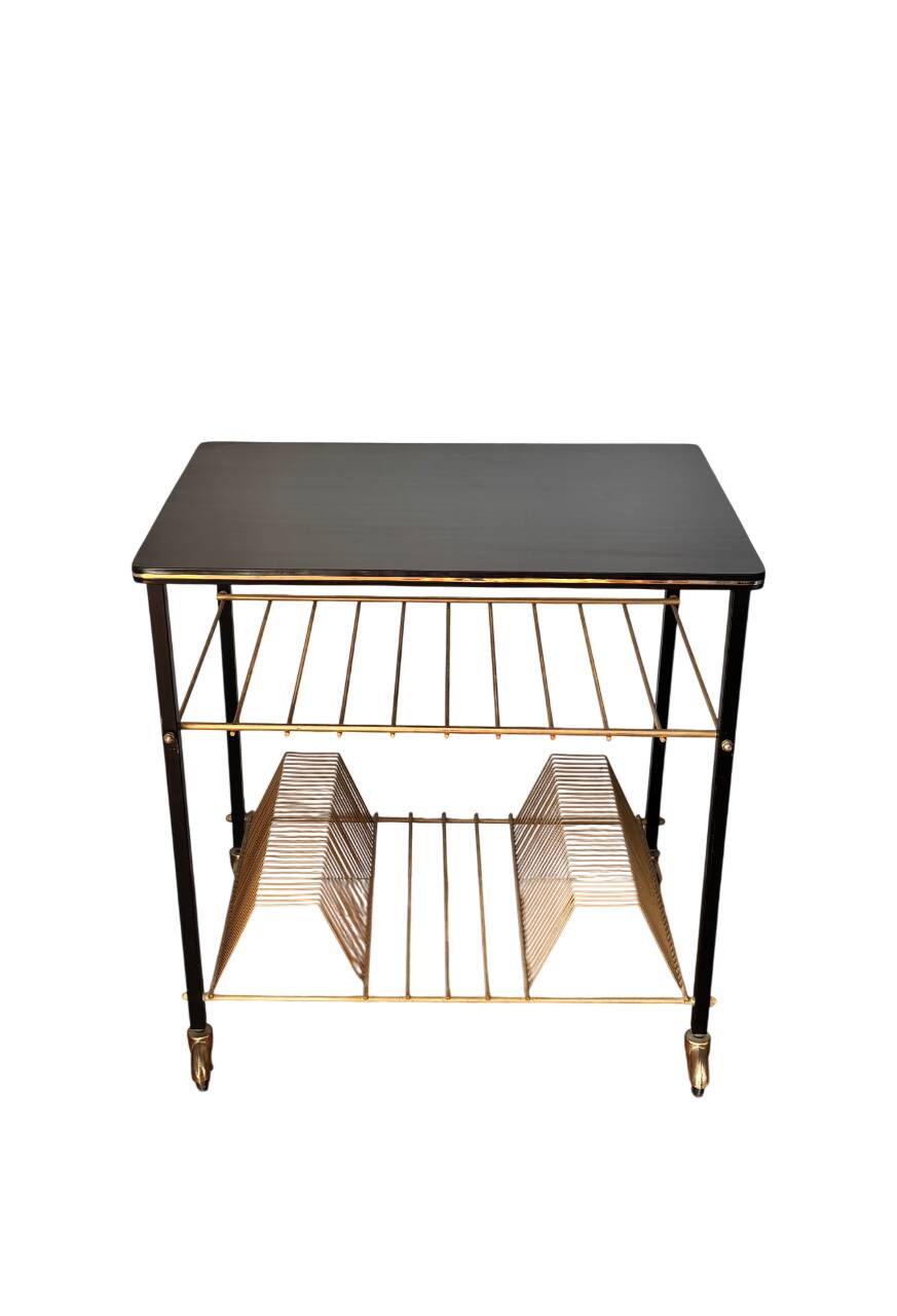 Table for turntable and vinyl records 1960