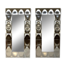 Large chrome rectangular mirrors 120x241cm