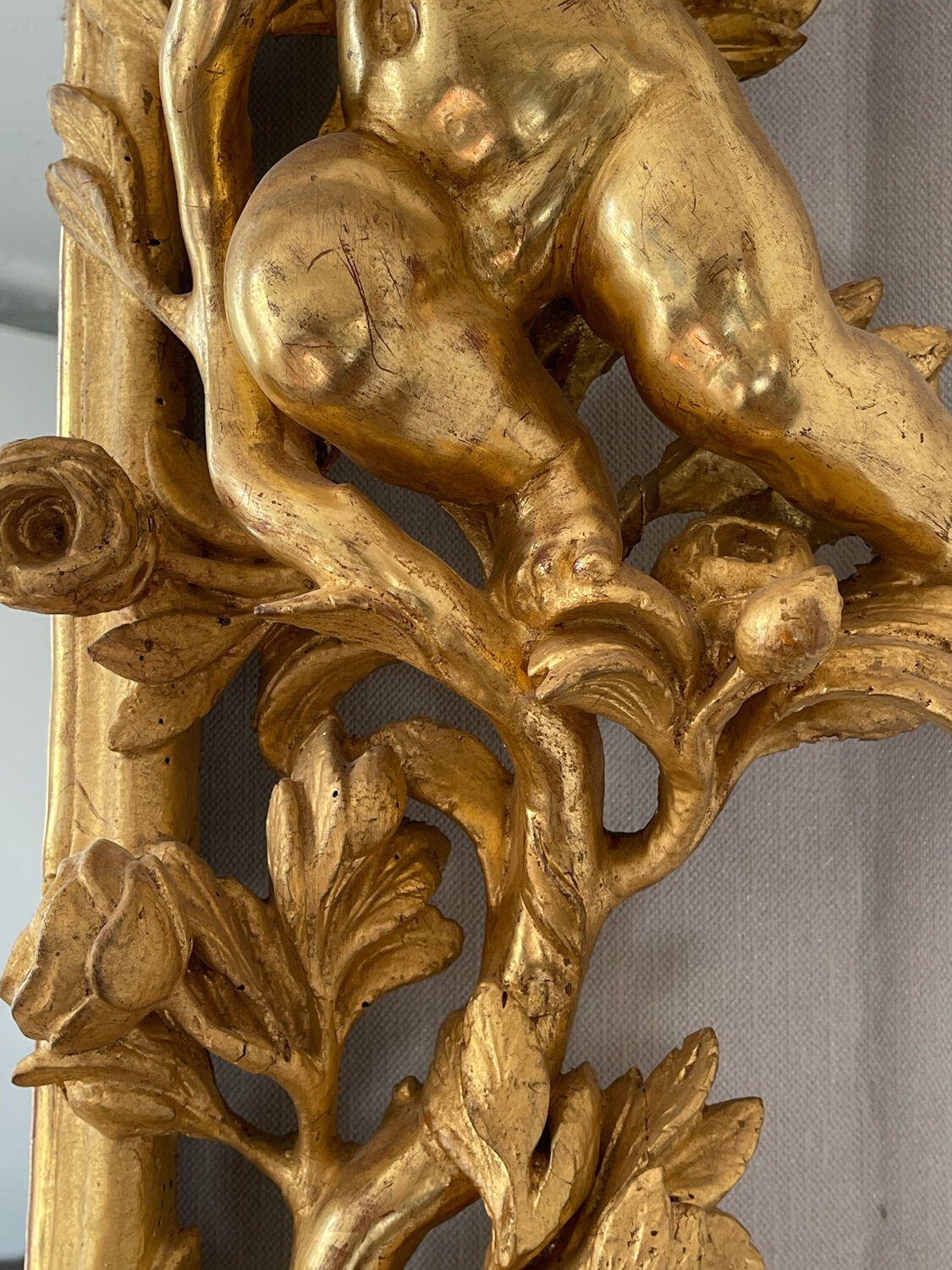 Mirror XVIIIth italian baroque 142x118cm