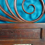 Double wooden headboard turned J & J kohn