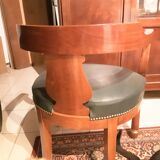 Empire office armchair with column feet