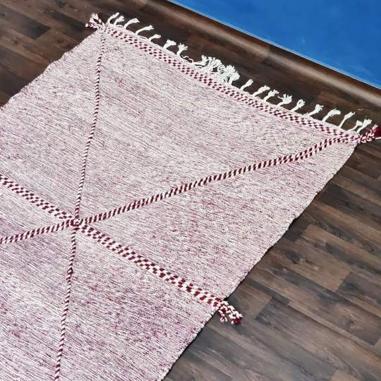 Zanafi style burgundy Berber rug 2x3 m