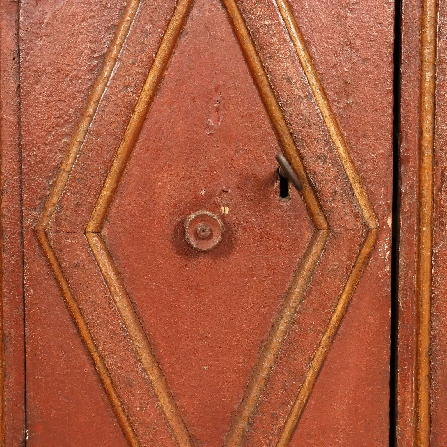 Antique poplar desk, Italy, 18th century