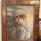 Portrait de femme signé de 1918