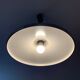 Erco vintage aluminum brushed scandinavian space age style suspension
