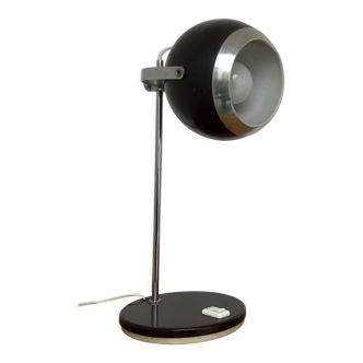 Brown eyeball table lamp design 1960