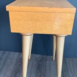 Bedside table compass feet