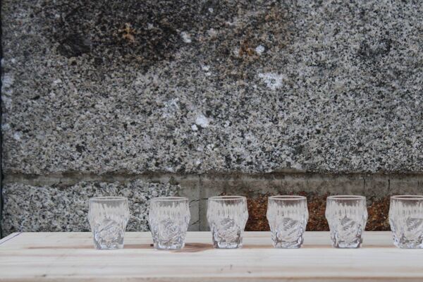 Carafe en cristal de Bavière + 8 verres – avec boîte d’origine