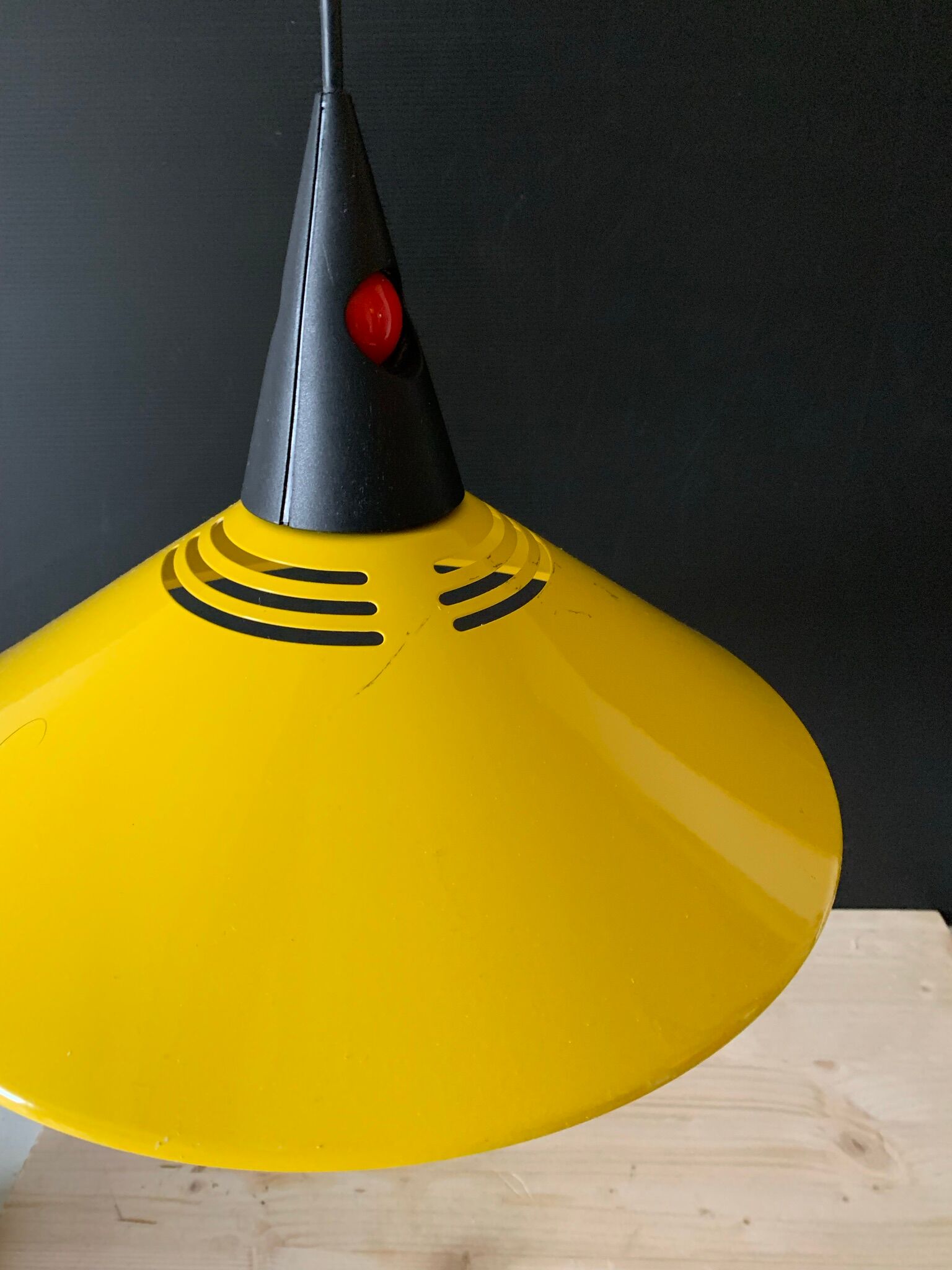 Vintage yellow pendant lamp