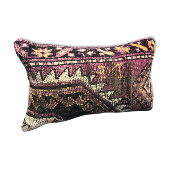 Coussin kilim turc multicolore fait à la main 40x60cm