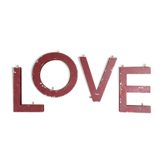 Love sign letters