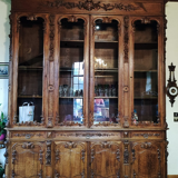 Armoire buffet ancienne vitrée XXL