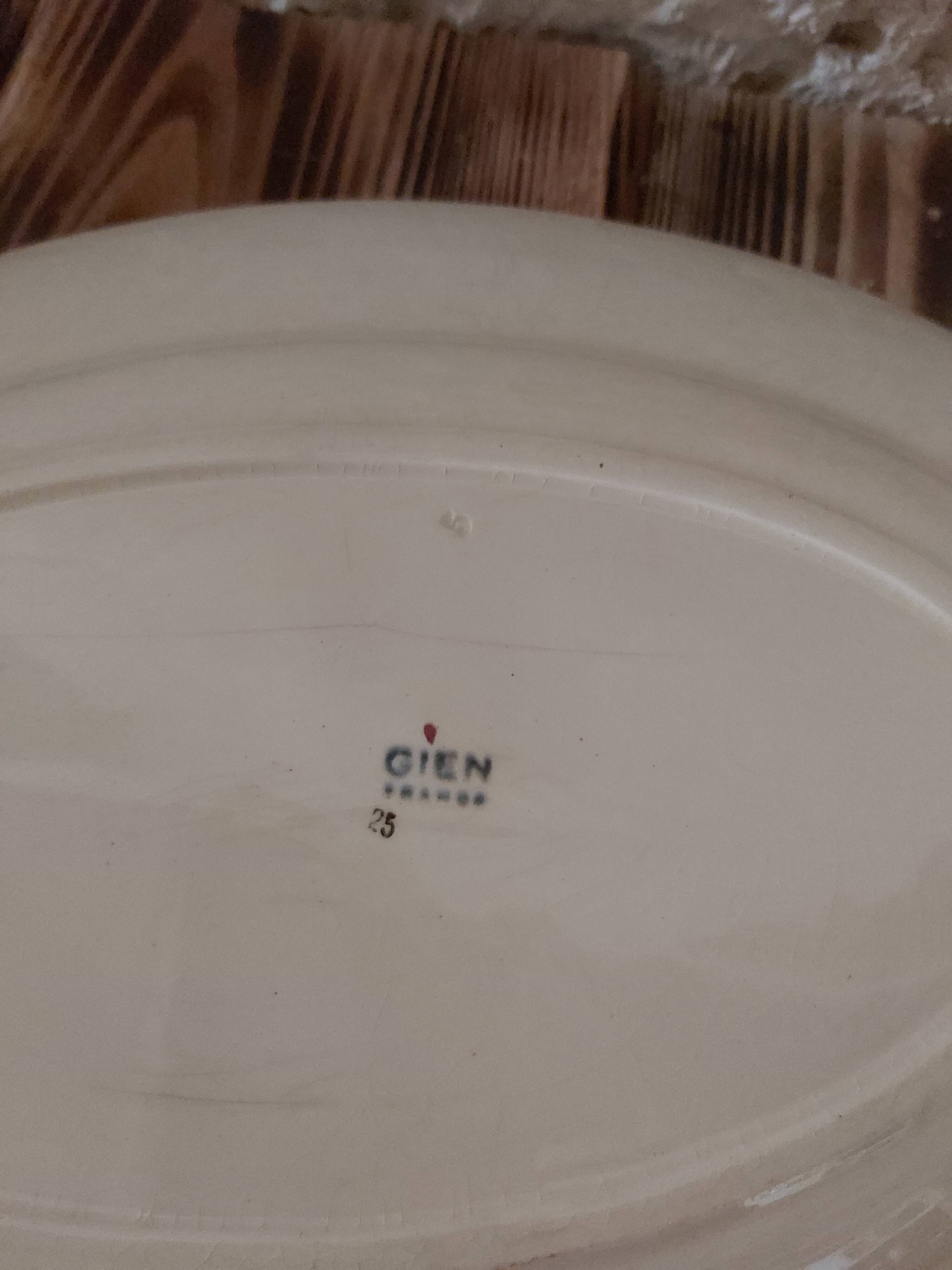 Oval dish Gien