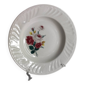 Assiette creuse fleurie