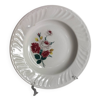 Flowery deep plate