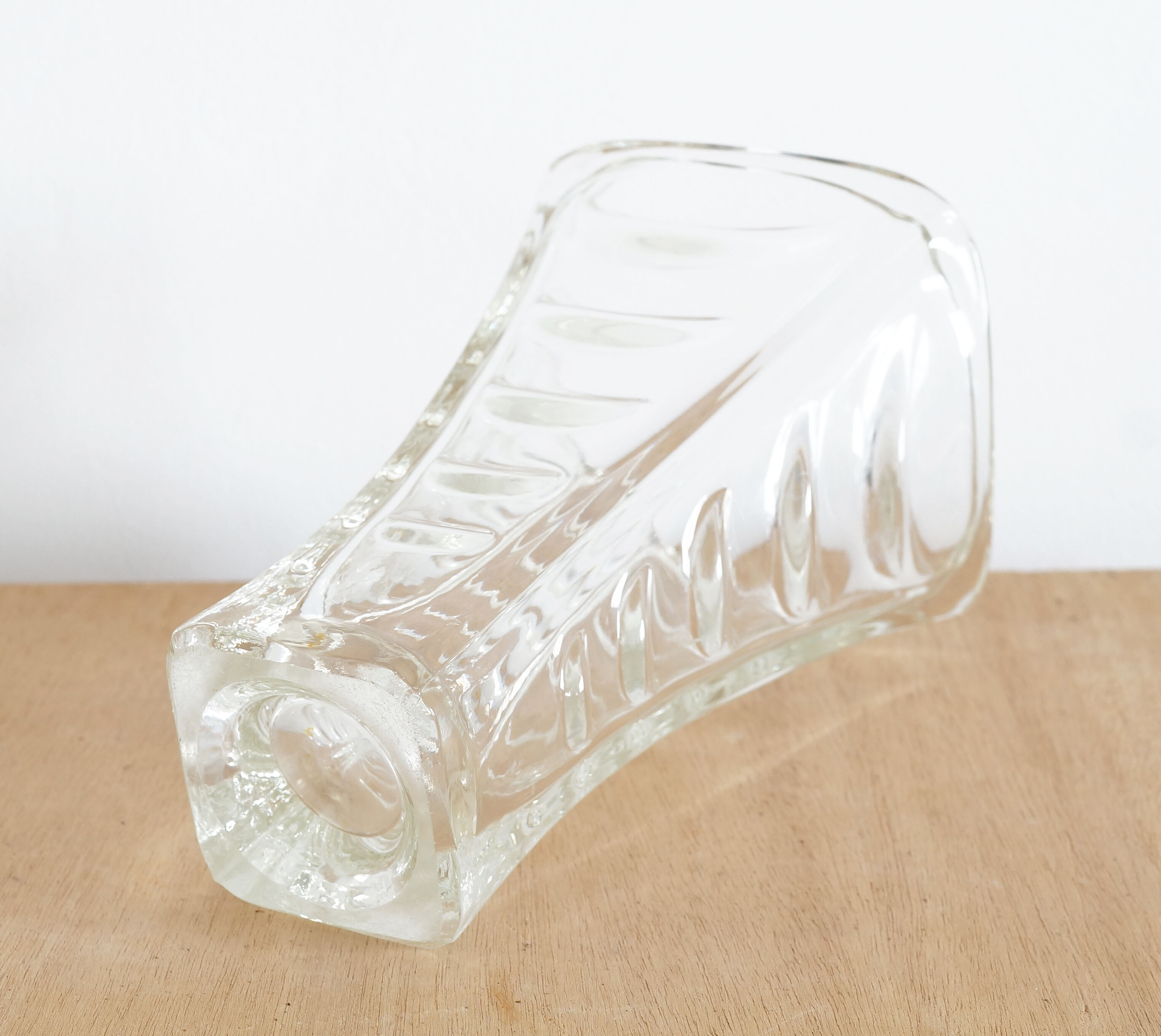 Vintage molded glass vase