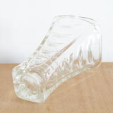 Vintage molded glass vase