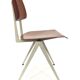 Lot of 4 vintage school chairs Galvanitas S16 Netherlands
