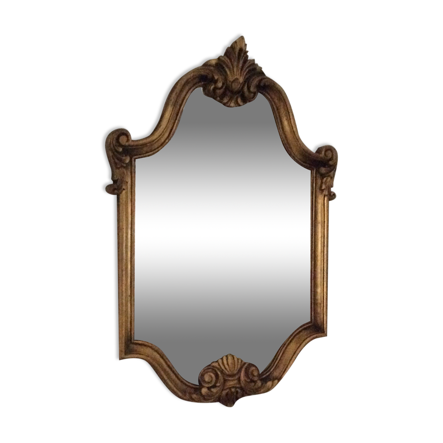 Louis XV style mirror in gilded wood - 53x37cm