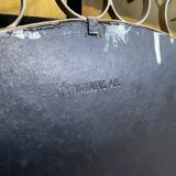 Mirror signed Chaty Vallauris in gilded metal