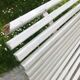 White metal Garden Bench and wooden slats 1970