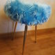 Stool wig, feet 70's compass