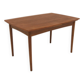 Table de salle à manger "portefeuille" en teck, Danemark, 1960