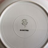 Rosette ceramic round dish