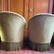 Paire de fauteuils crapauds