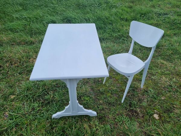 Bureau bistrot, d'appoint ou bureau art déco et sa chaise
