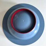 Alessi Euclid salad bowl with cutlery by Michael Graves, 90's