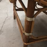 Bamboo and rattan long chair