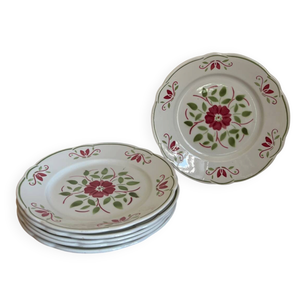 6 assiettes plates