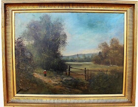 Oil on canvas Landscape nineteenth century
