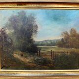 Oil on canvas Landscape nineteenth century