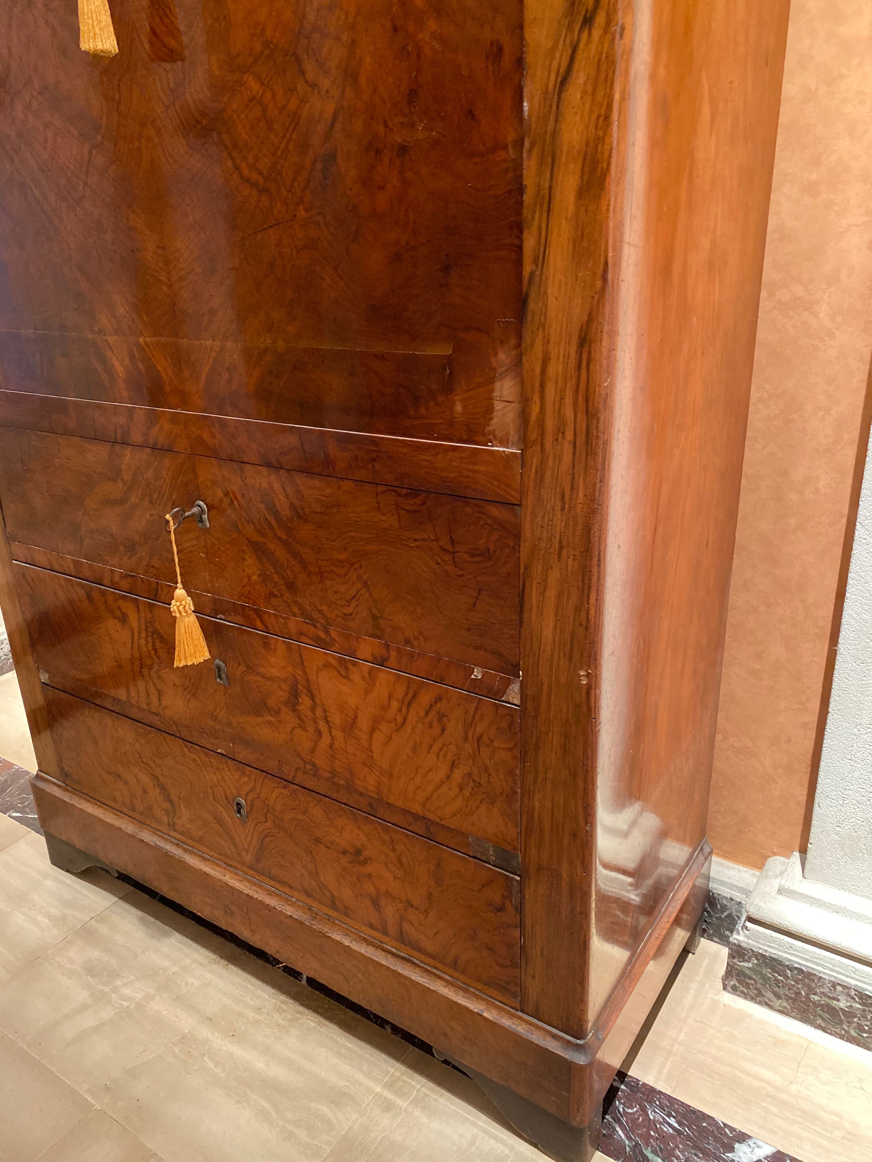 Secretary in mahogany Louis Philippe
