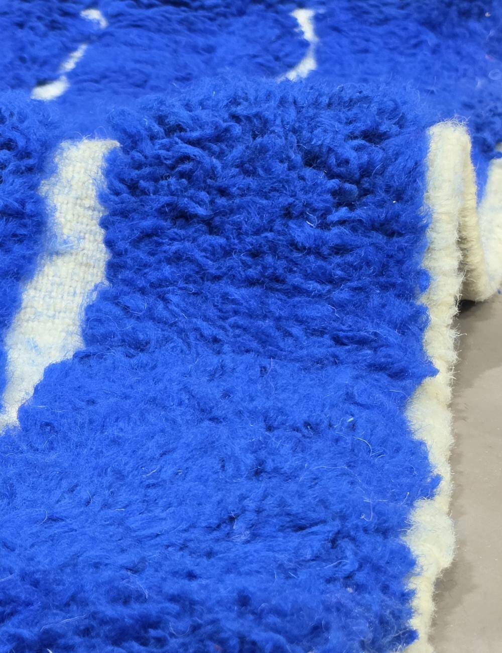 Tapis Bleu Contemporain - 300 x 237 cm