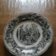 Set of eight talking plates